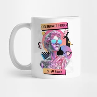 Celebrate Minds of All Kinds 80's Neurospicy Autism Pride Mug